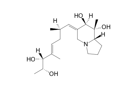 (6E,7R,8R,8aS)-6-[(E,2R,6R,7R)-2,5-dimethyl-6,7-bis(oxidanyl)oct-4-enylidene]-8-methyl-1,2,3,5,7,8a-hexahydroindolizine-7,8-diol