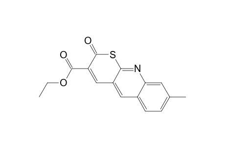 2H-Thiopyrano[2,3-b]quinoline-3-carboxylic acid, 8-methyl-2-oxo-, ethyl ester