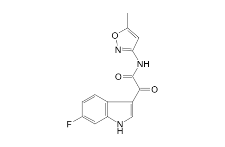 1H-Indole-3-acetamide, 6-fluoro-N-(5-methyl-3-isoxazolyl)-.alpha.-oxo-