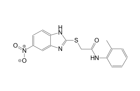 N-(2-methylphenyl)-2-[(5-nitro-1H-benzimidazol-2-yl)sulfanyl]acetamide
