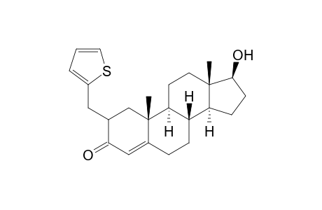 (8R,9S,10R,13S,14S,17S)-17-hydroxy-10,13-dimethyl-2-(thiophen-2-ylmethyl)-1,2,6,7,8,9,10,11,12,13,14,15,16,17-tetradecahydro-3H-cyclopenta[a]phenanthren-3-one