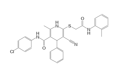 3-pyridinecarboxamide, N-(4-chlorophenyl)-5-cyano-1,4-dihydro-2-methyl-6-[[2-[(2-methylphenyl)amino]-2-oxoethyl]thio]-4-phenyl-