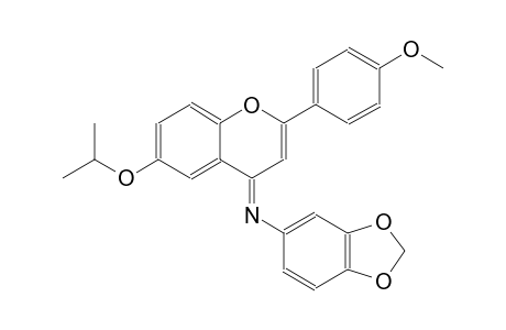 N-[(4E)-6-isopropoxy-2-(4-methoxyphenyl)-4H-chromen-4-ylidene]-1,3-benzodioxol-5-amine