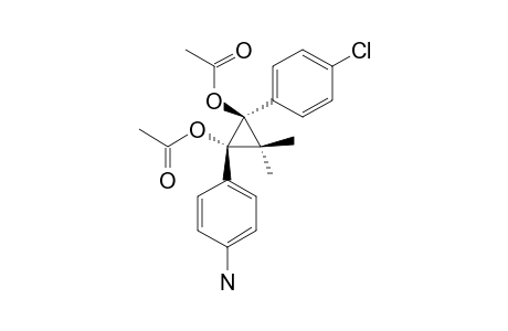 1-(4-aminophenyl)-2-(4-chlorophenyl)-3,3-dimethylcyclopropane-trans-1,2-diyl diacetate