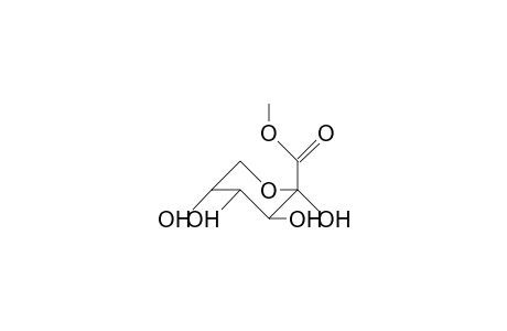 .beta.-2-Carboxymethyl-D-arabinopyranose