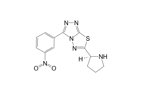 3-(3"-Nitrophenyl)-6-(pyrrolidin-2'-yl)-[1,2,4]triazolo[3,4-b]thiadiazole
