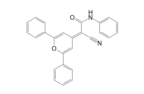 Acetamide, 2-cyano-2-(2,6-diphenyl-4H-pyran-4-ylidene)-N-phenyl-