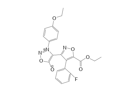 3-(p-Ethyloxyphenyl)-4-[4'-(o-fluoropheny)l-5'-(ethoxycarbonyl)oxazol-3'-yl]sydnone