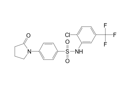 Benzenesulfonamide, N-[2-chloro-5-(trifluoromethyl)phenyl]-4-(2-oxo-1-pyrrolidinyl)-