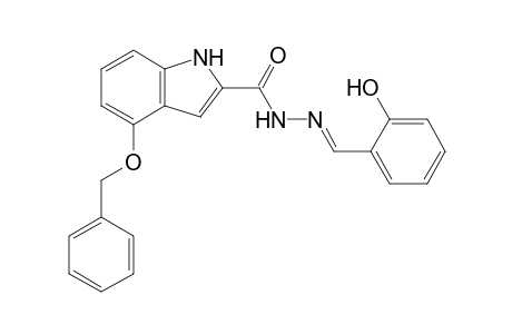 4-(Benzyloxy)-1H-indole-2-carboxylic acid - N(2)-(2'-Hydroxybenzylidene)-hydrazide