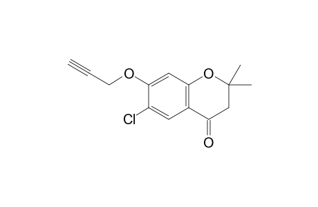7-( Propargyloxy)-6-chloro-2,2-dimethyl-4-chromanone