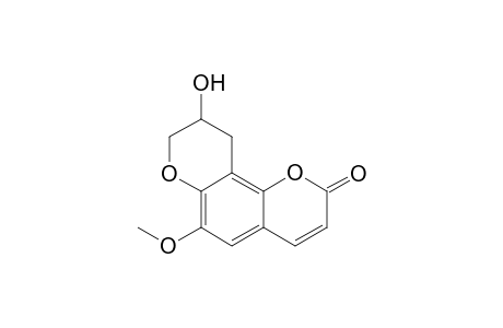 9,10-Dihydro-9-hydroxy-6-methoxy-2H,8H-benzo[1,2-b;3,4-b]dipyran-2-one