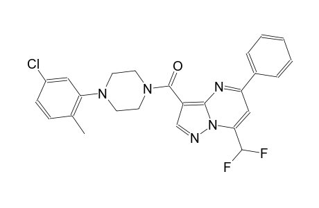 3-{[4-(5-chloro-2-methylphenyl)-1-piperazinyl]carbonyl}-7-(difluoromethyl)-5-phenylpyrazolo[1,5-a]pyrimidine