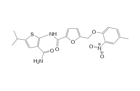 N-[3-(aminocarbonyl)-5-isopropyl-2-thienyl]-5-[(4-methyl-2-nitrophenoxy)methyl]-2-furamide