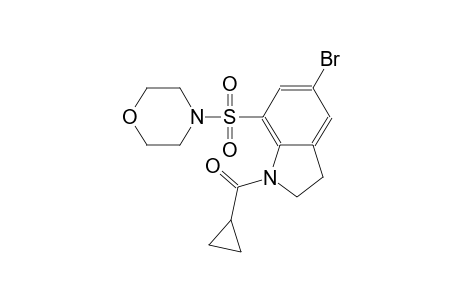 1H-indole, 5-bromo-1-(cyclopropylcarbonyl)-2,3-dihydro-7-(4-morpholinylsulfonyl)-