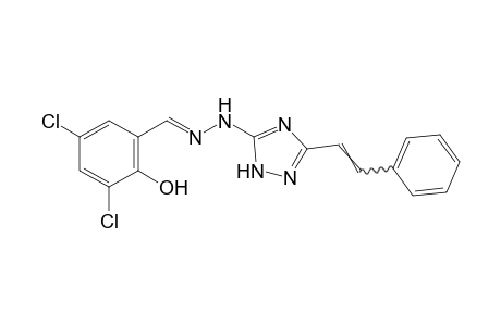 3,5-dichlorosalicylaldehyde, (3-styryl-1H-1,2,4-triazol-5-yl)hydrazone
