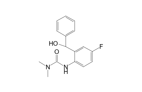 3-[4-fluoranyl-2-[oxidanyl(phenyl)methyl]phenyl]-1,1-dimethyl-urea