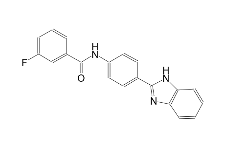 N-[4-(1H-benzimidazol-2-yl)phenyl]-3-fluorobenzamide