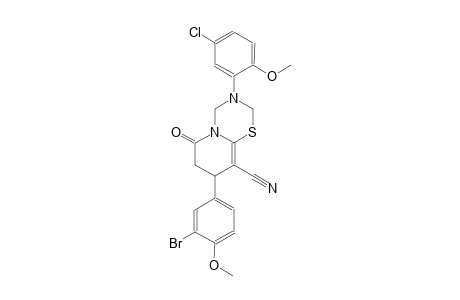 2H,6H-pyrido[2,1-b][1,3,5]thiadiazine-9-carbonitrile, 8-(3-bromo-4-methoxyphenyl)-3-(5-chloro-2-methoxyphenyl)-3,4,7,8-tetrahydro-6-oxo-