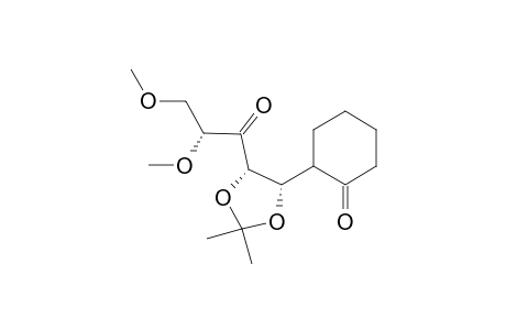 (1S,1'R/S)-3-Deoxy-1,2-O-isopropylidene-4,5-di-O-methyl-1-(2'-oxo-1'-cyclohexyl)-D-arabinitol-3-one