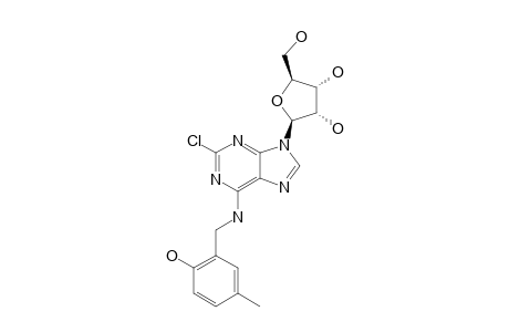 2-CHLORO-N6-(2-HYDROXY-5-METHYLBENZYL)-ADENOSINE