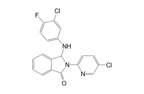 1H-isoindol-1-one, 3-[(3-chloro-4-fluorophenyl)amino]-2-(5-chloro-2-pyridinyl)-2,3-dihydro-