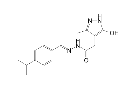 1H-pyrazole-4-acetic acid, 5-hydroxy-3-methyl-, 2-[(E)-[4-(1-methylethyl)phenyl]methylidene]hydrazide
