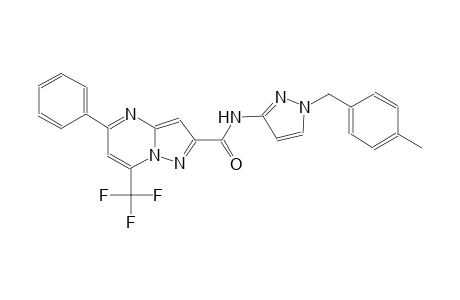 N-[1-(4-methylbenzyl)-1H-pyrazol-3-yl]-5-phenyl-7-(trifluoromethyl)pyrazolo[1,5-a]pyrimidine-2-carboxamide