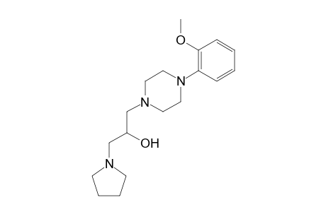 1 -[2 -hydroxy-3 -[4 -(2 -methoxyphenyl)piperazin-1 -yl]propyl]pyrrolidine