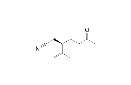 (3R)-3-(1-Methylethenyl)-6-oxoheptanenitrile