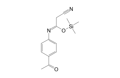 (1Z)-N-(4-Acetylphenyl)-2-cyanoethanimidic acid, tms derivative