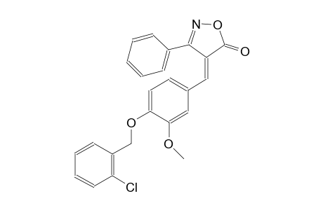 (4E)-4-{4-[(2-chlorobenzyl)oxy]-3-methoxybenzylidene}-3-phenyl-5(4H)-isoxazolone