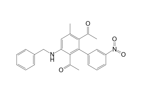 1-[3'-Acetyl-6-methyl-4'-(benzylamino)-2'-(3"-nitrophenyl)phenyl]-ethanone