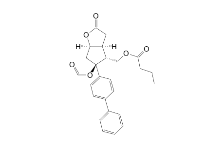 5-{1,1'-Biphenyl-4-(carbonyloxy)-4-[(butyryloxy)methyl]-hexahydro-2H-cyclopenta[b]furan-2-one