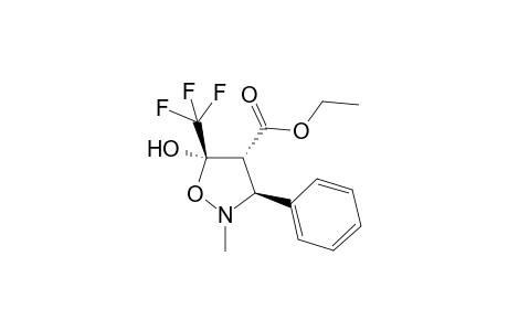 Ethyl N-Methyl-3-hydroxy-5-phenyl-3-trifluoromethylisoxazolidine-4-carboxylate