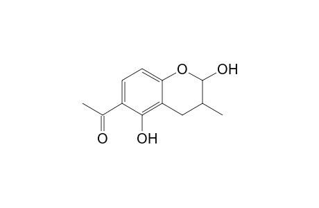 6-Acetyl-3-methyl-3,4-dihydro-2H-benzopyran-2,5-diol