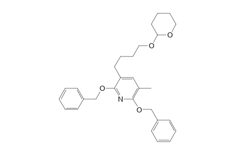 2,6-Dibenzyloxy-5-methyl-3-[4-((tetrahydropyran-2-yl)oxy)butyl]pyridine