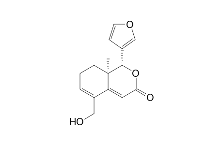 1-(Furan-3-yl)-5-hydroxymethyl-8a-methyl-8,8a-dihydro-1H-isochromen-3(7H)-one [azedaralide]