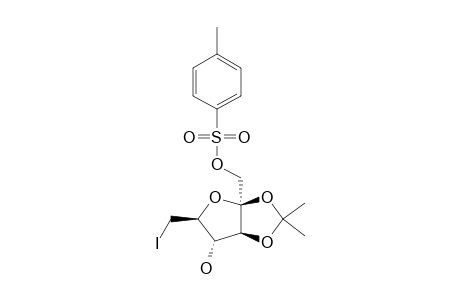 6-DEOXY-6-JODO-2,3-O-ISOPROPYLIDENE-1-O-PARA-TOLUENESULFONYL-BETA-D-FRUCTOFURANOSE