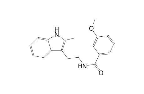 benzamide, 3-methoxy-N-[2-(2-methyl-1H-indol-3-yl)ethyl]-