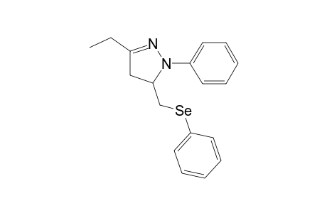 3-ethyl-1-phenyl-5-[(phenylseleno)methyl]-2-pyrazoline