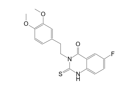 4(1H)-quinazolinone, 3-[2-(3,4-dimethoxyphenyl)ethyl]-6-fluoro-2,3-dihydro-2-thioxo-