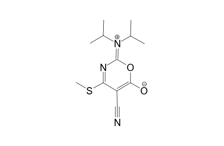 2-DIISOPROPYLAMINO-4-METHYLTHIO-6-OXO-6H-1,3-OXAZINE-5-CARBONITRILE