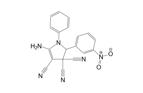 5-amino-2-(3-nitrophenyl)-1-phenyl-1,2-dihydro-3H-pyrrole-3,3,4-tricarbonitrile