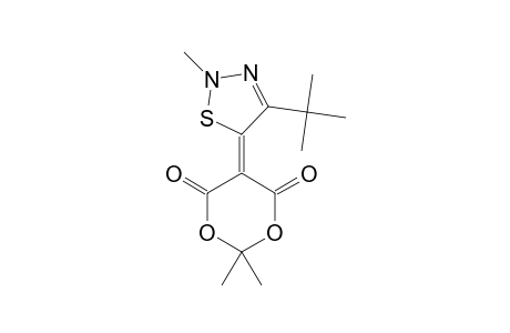 4-tert-BUTYL-5-(2,2-DIMETHYL-4,6-DIOXO-1,3-DIOXAN-5-YLIDENE)-2-METHYL-2,5-DIHYDRO-1,2,3-THIADIAZOLE