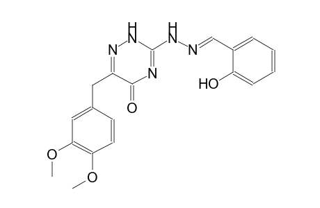 benzaldehyde, 2-hydroxy-, [6-[(3,4-dimethoxyphenyl)methyl]-2,5-dihydro-5-oxo-1,2,4-triazin-3-yl]hydrazone