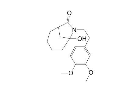 1-Hydroxy-2-homoveratryl-2-aza-bicyclo[4.2.1]nonan-3-one