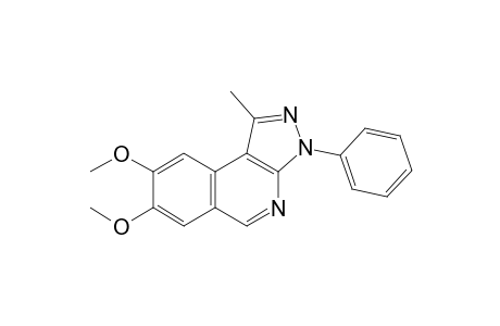 7,8-Dimethoxy-1-methyl-3-phenylpyrazolo[3,4-c]isoquinoline