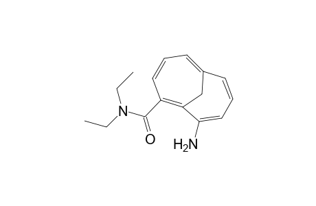 Bicyclo[4.4.1]undeca-1,3,5,7,9-pentaene-2-carboxamide, 10-amino-N,N-diethyl-, (.+-.)-
