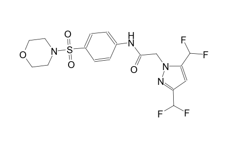 2-[3,5-bis(difluoromethyl)-1H-pyrazol-1-yl]-N-[4-(4-morpholinylsulfonyl)phenyl]acetamide